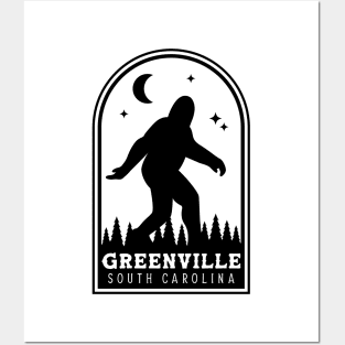 Greenville South Carolina SC Bigfoot Tourist Souvenir Posters and Art